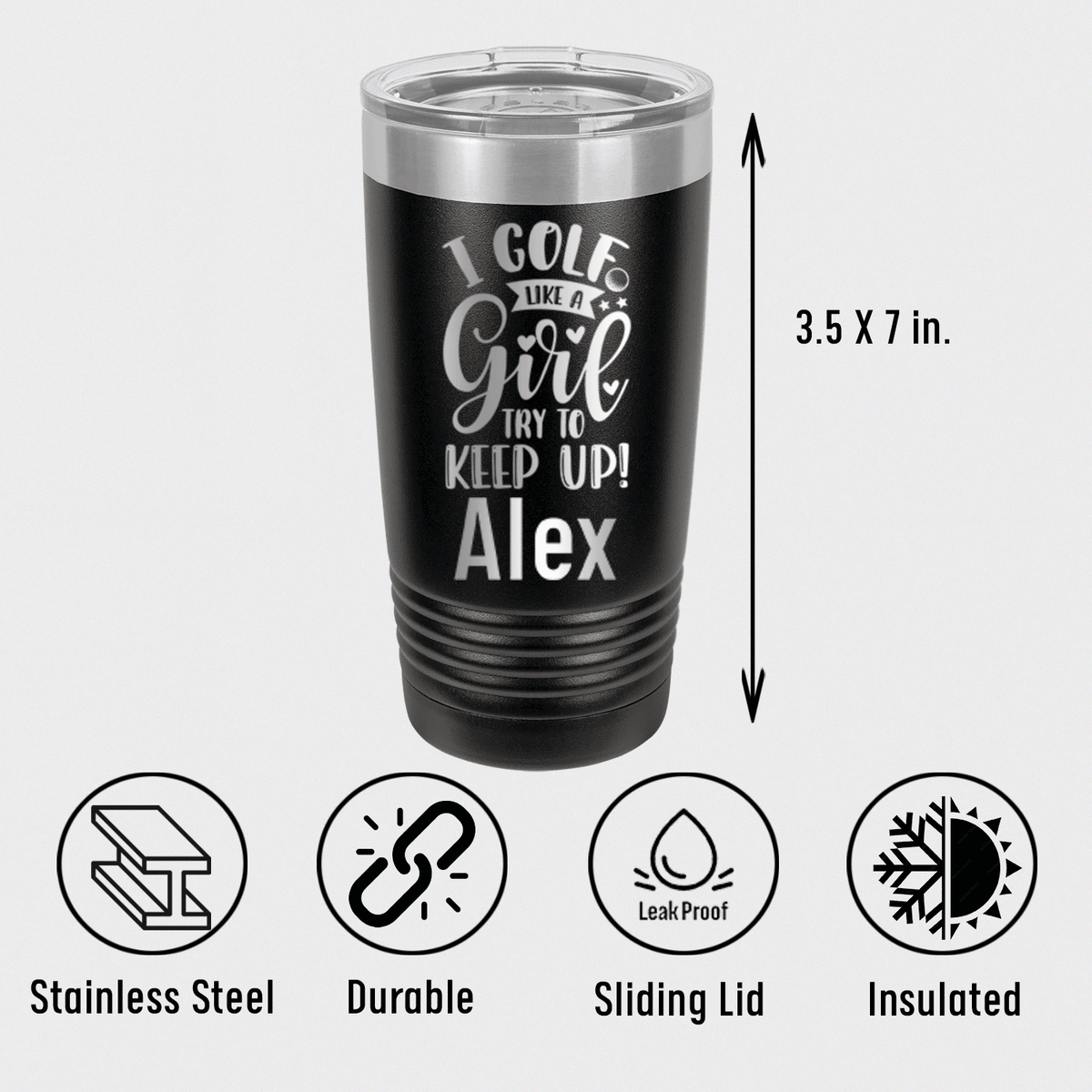 Personalized Keep Up With The Girl Tumbler for her, Customized Gifts for Women by Groovy Girl Gifts