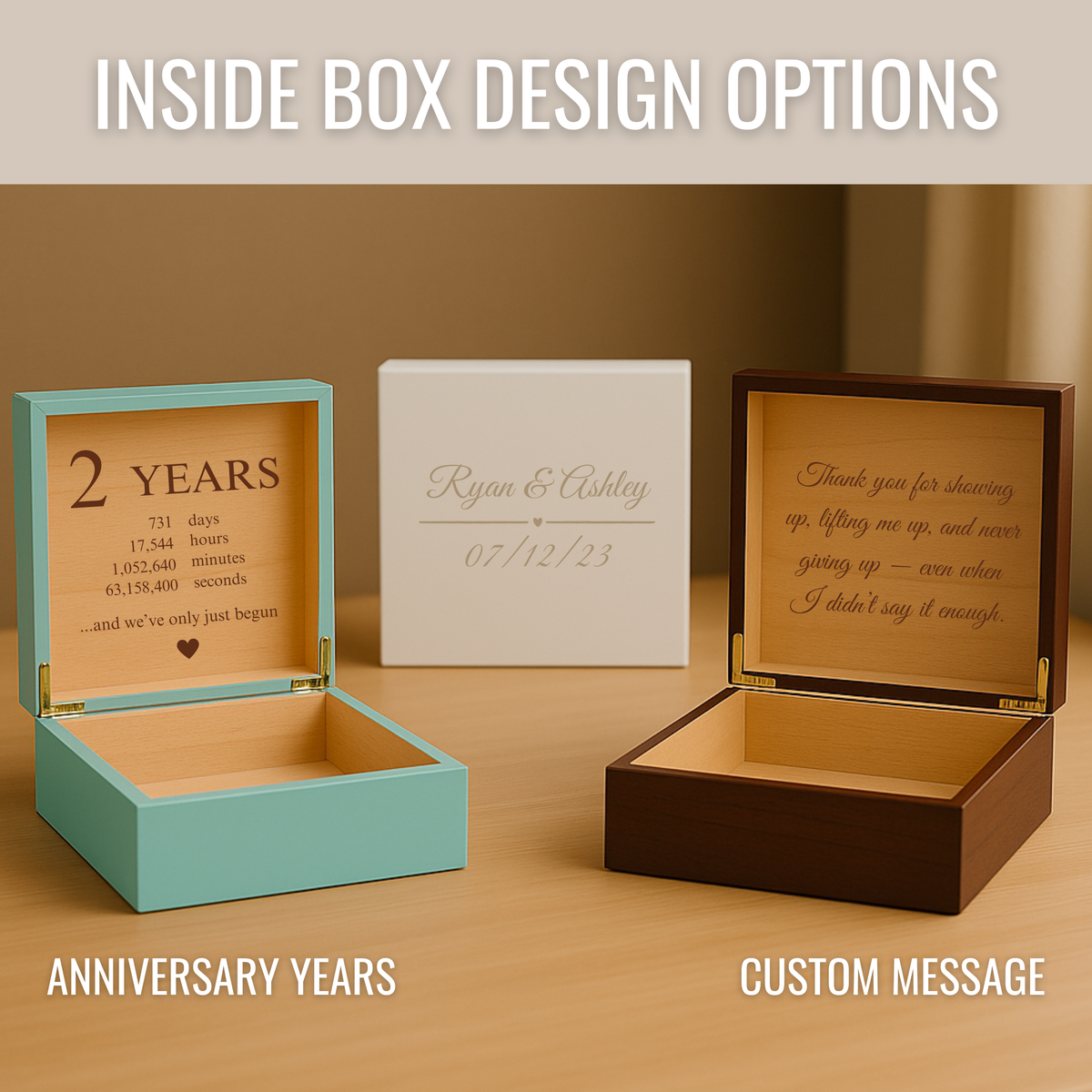 Personalized Keepsake Jewelry Box