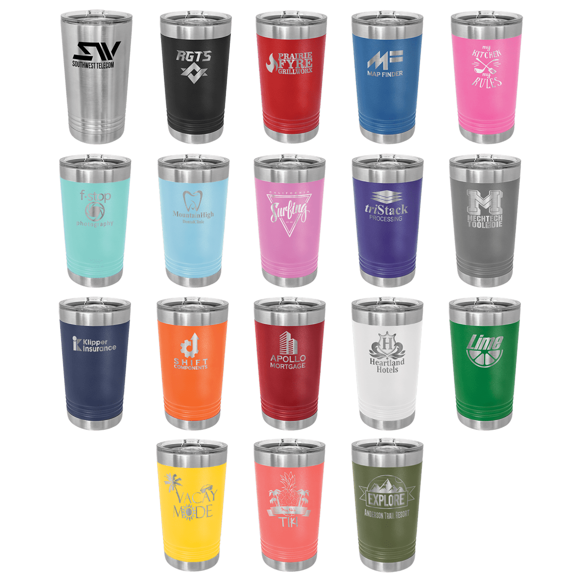 Personalized 16 oz. Company Logo Tumbler for her, Customized Gifts for Women by Groovy Girl Gifts