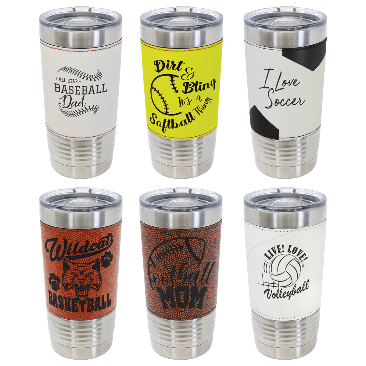 Personalized Custom Logo Sports Tumblers for her, Customized Gifts for Women by Groovy Girl Gifts