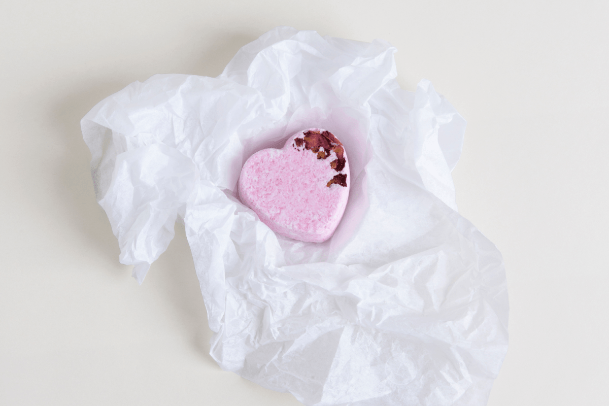 Personalized Heart Shaped Shower Steamers Gift Box for her, Customized Gifts for Women by Groovy Girl Gifts