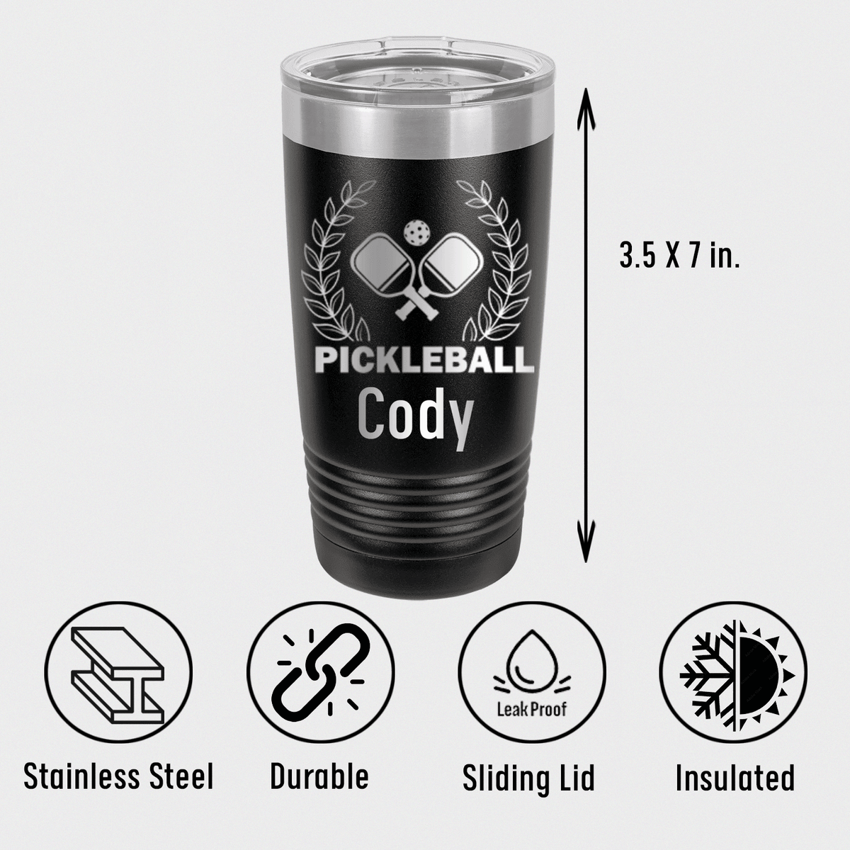 Personalized Master Of Pickleball Tumbler for her, Customized Gifts for Women by Groovy Girl Gifts