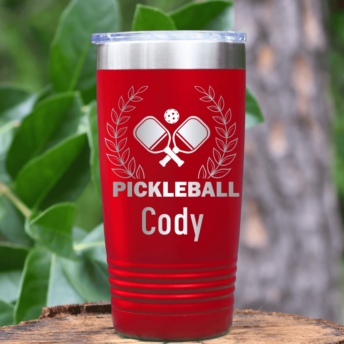 Red Pickleball Tumbler With Master Of Pickleball Design
