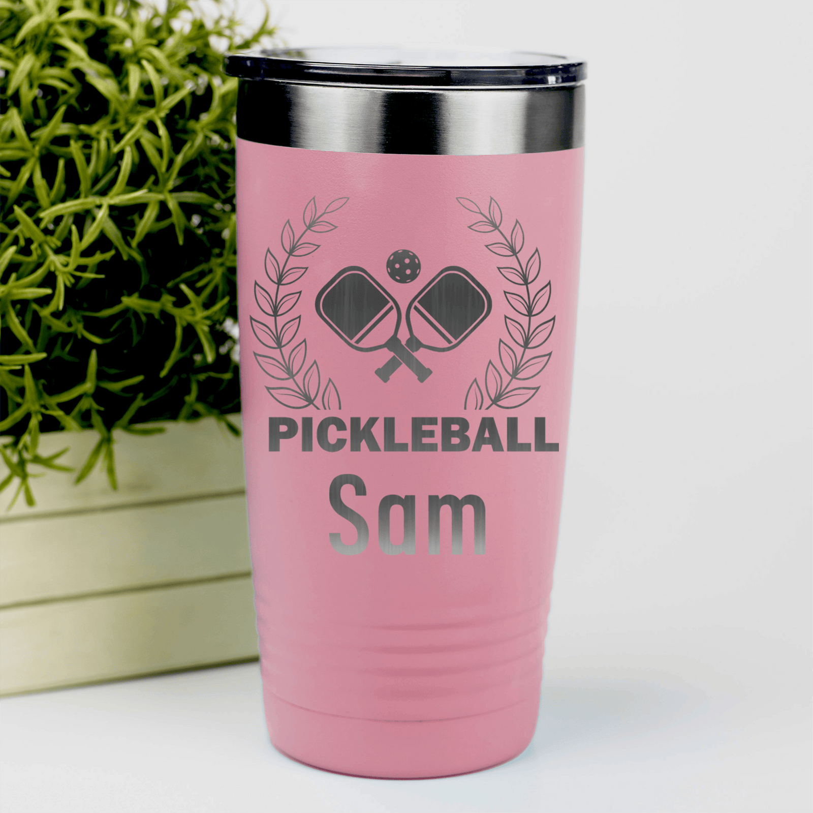 Salmon Pickleball Tumbler With Master Of Pickleball Design