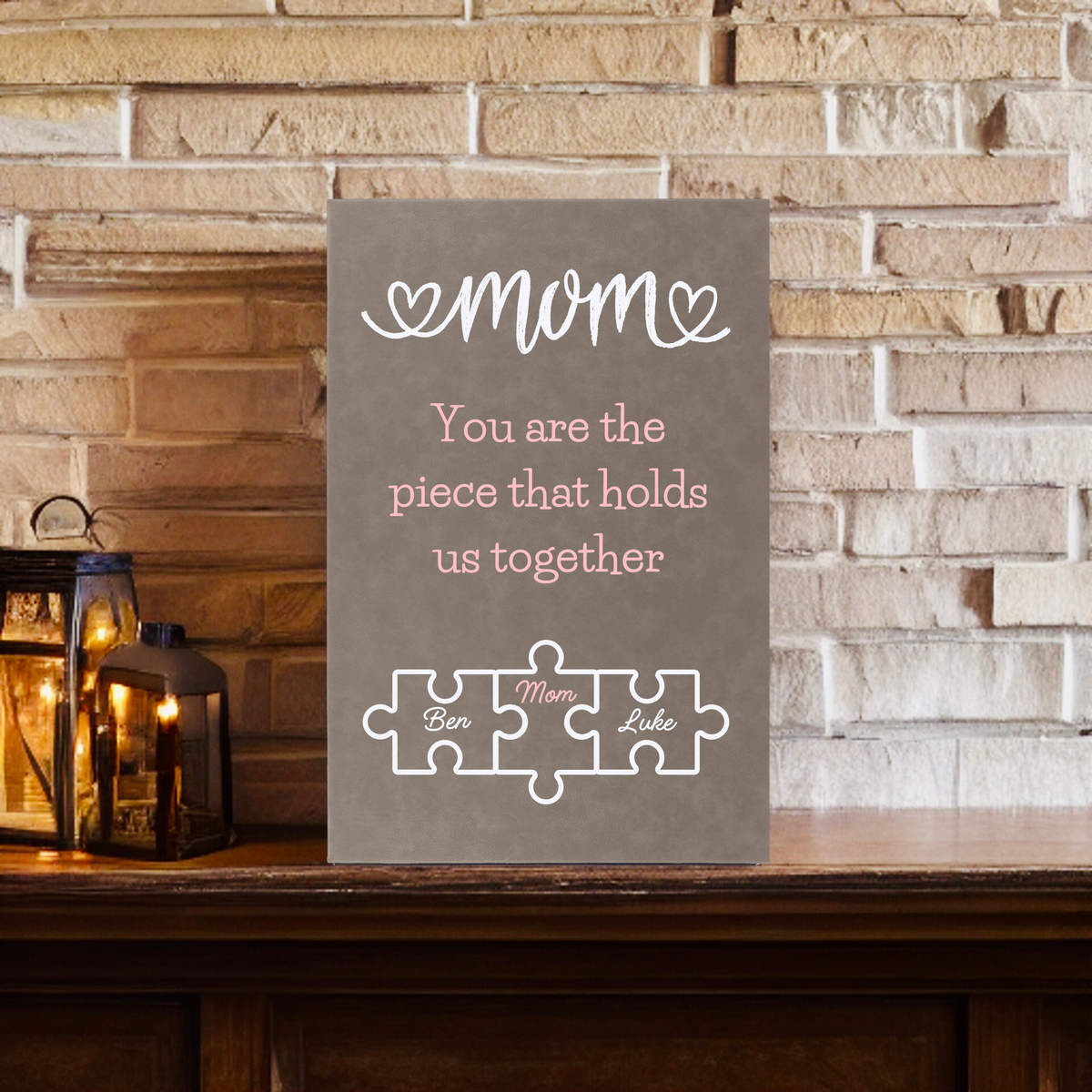 Custom Mother&#39;s Puzzle Piece Sign