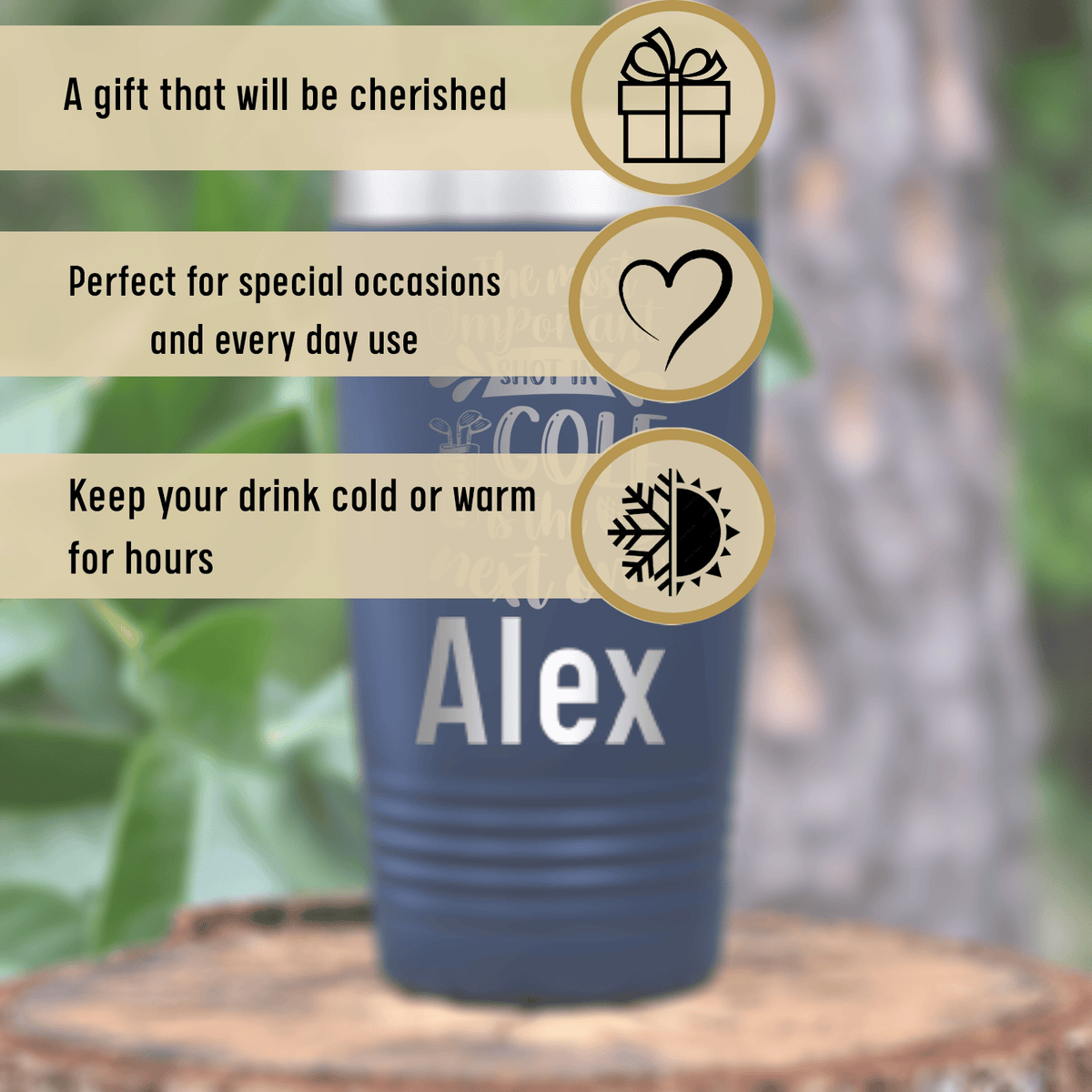 Personalized Most Important Shot Tumbler for her, Customized Gifts for Women by Groovy Girl Gifts