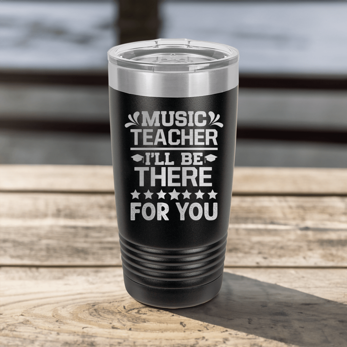 Funny Music Teacher Ringed Tumbler