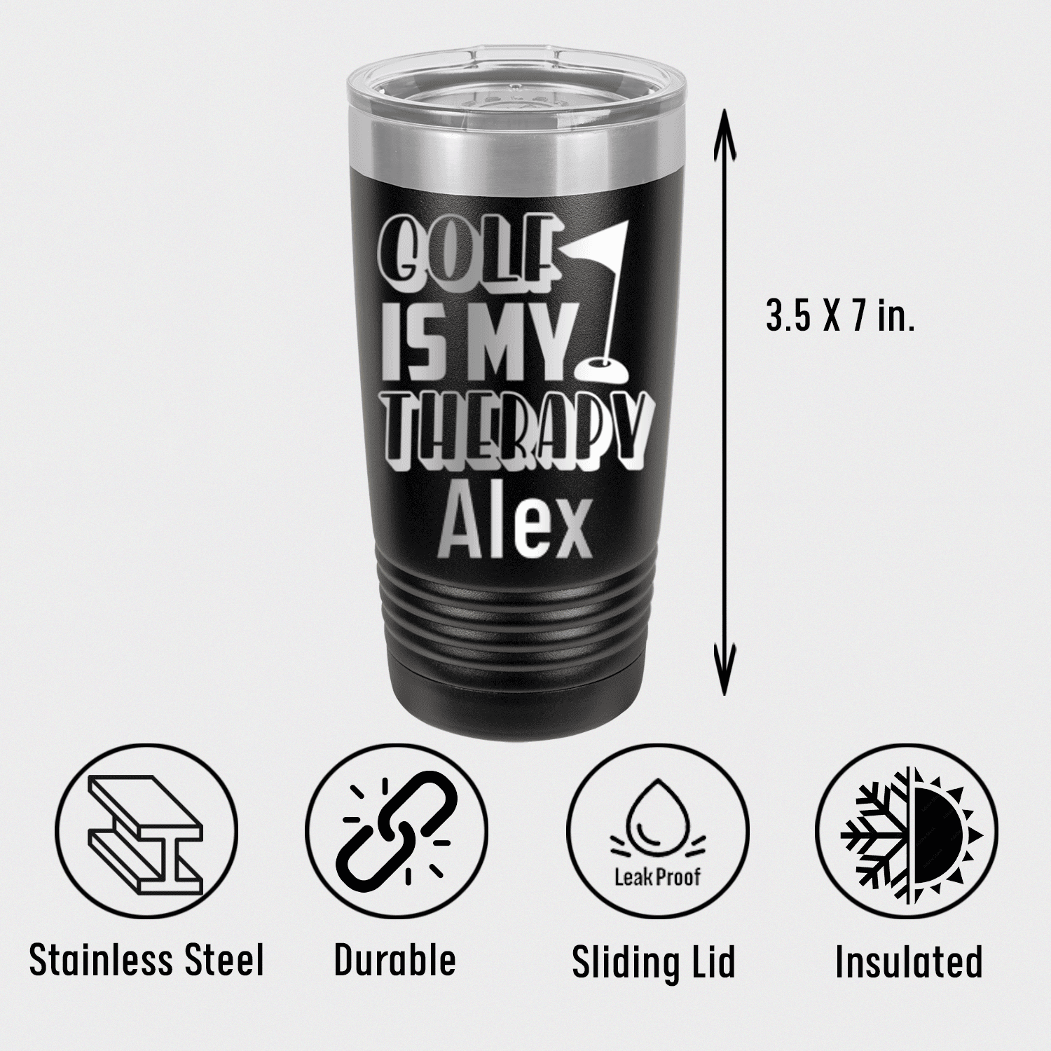 Personalized My Real Therapy Tumbler for her, Customized Gifts for Women by Groovy Girl Gifts