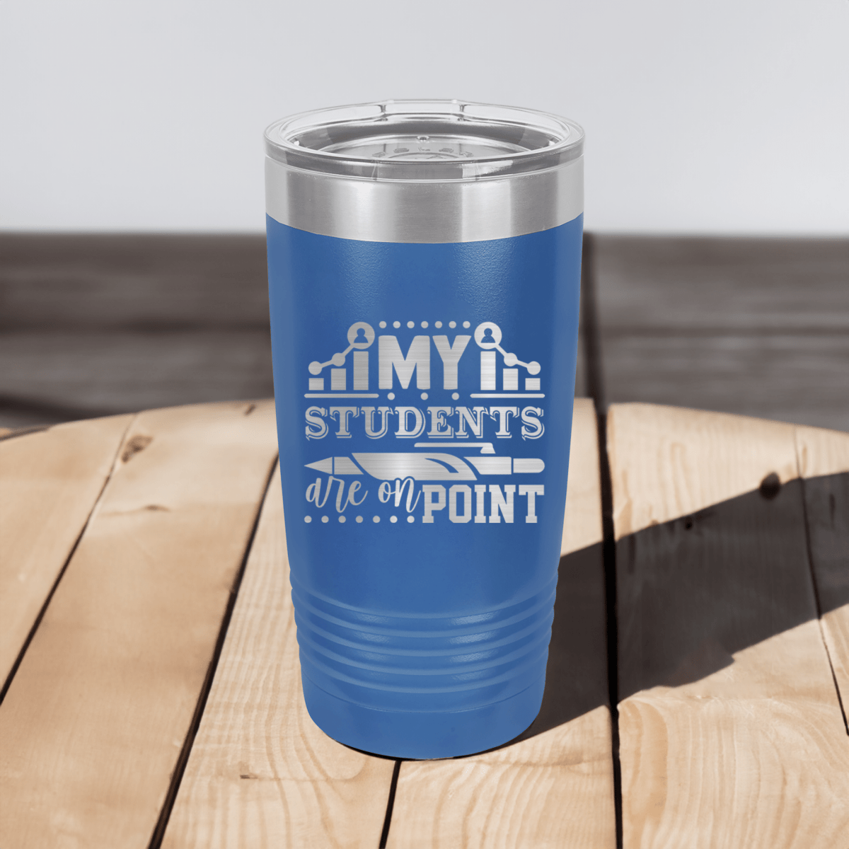Funny My Students Are On Point Ringed Tumbler