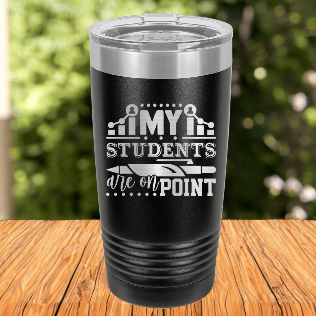 Funny My Students Are On Point Ringed Tumbler