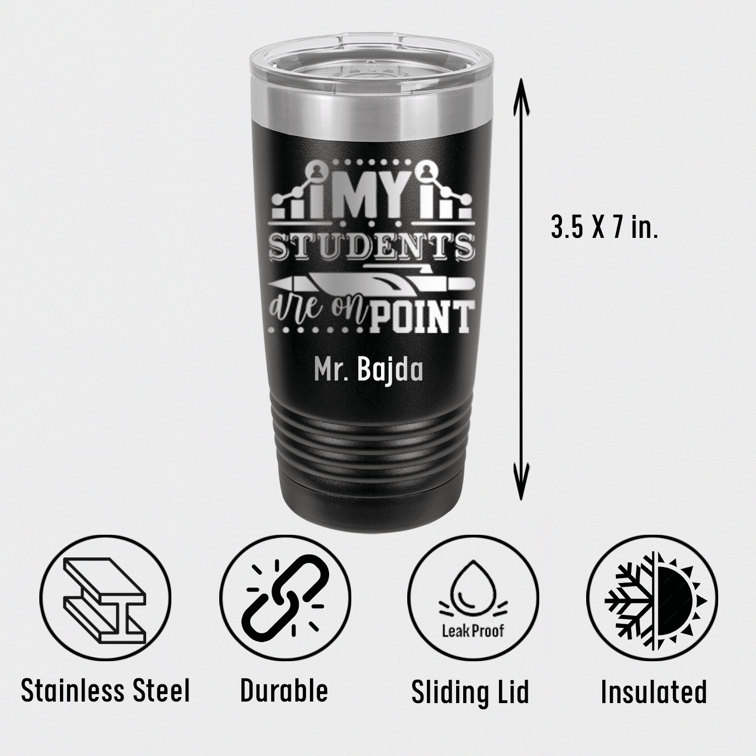 Personalized My Students Are On Point Tumbler for her, Customized Gifts for Women by Groovy Girl Gifts