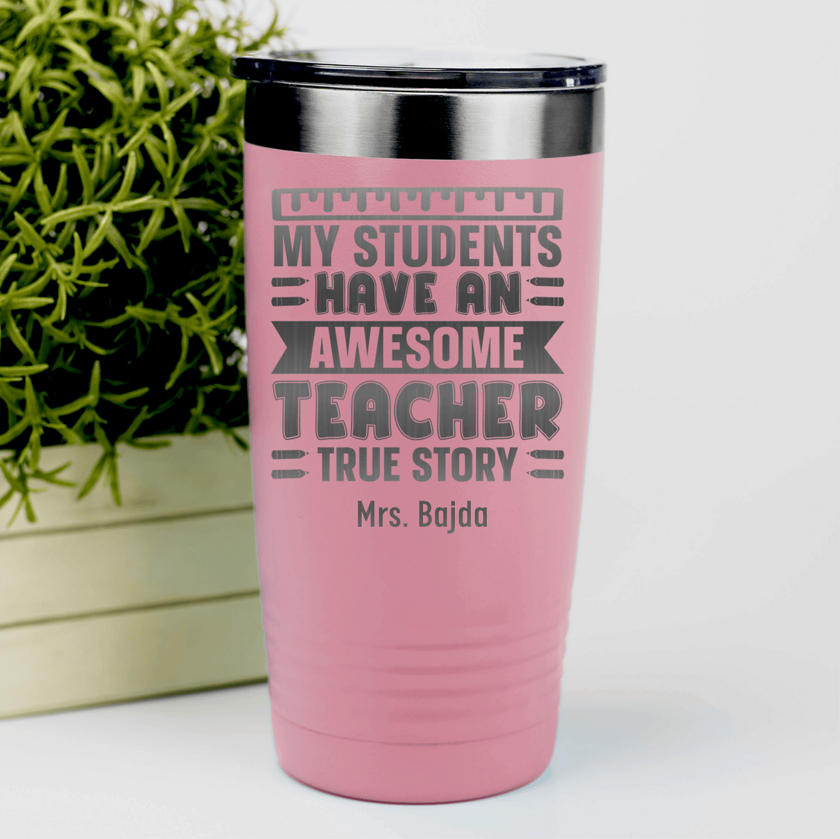 Salmon Teacher Tumbler With My Students Have An Awesome Teacher Design