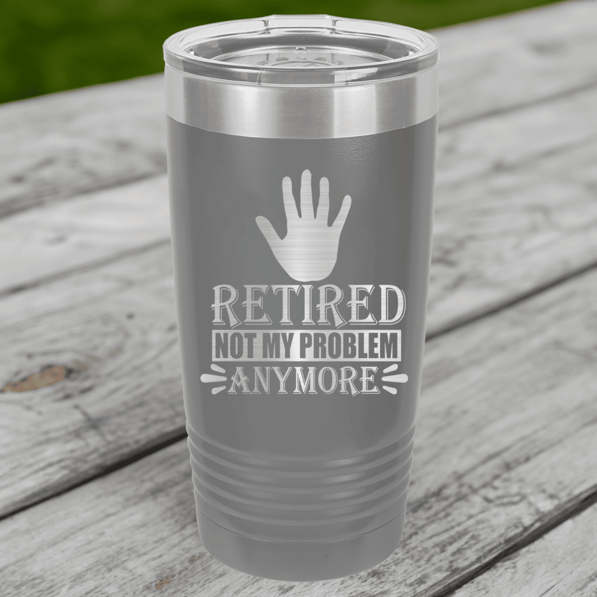 Personalized Not My Problem Im Retired Tumbler for her, Customized Gifts for Women by Groovy Girl Gifts