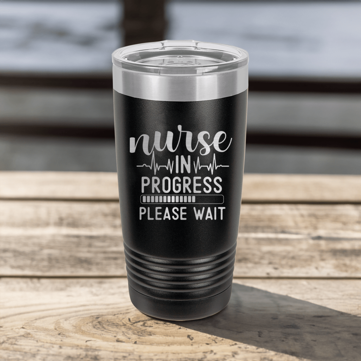 Funny Nurse In Progress Ringed Tumbler