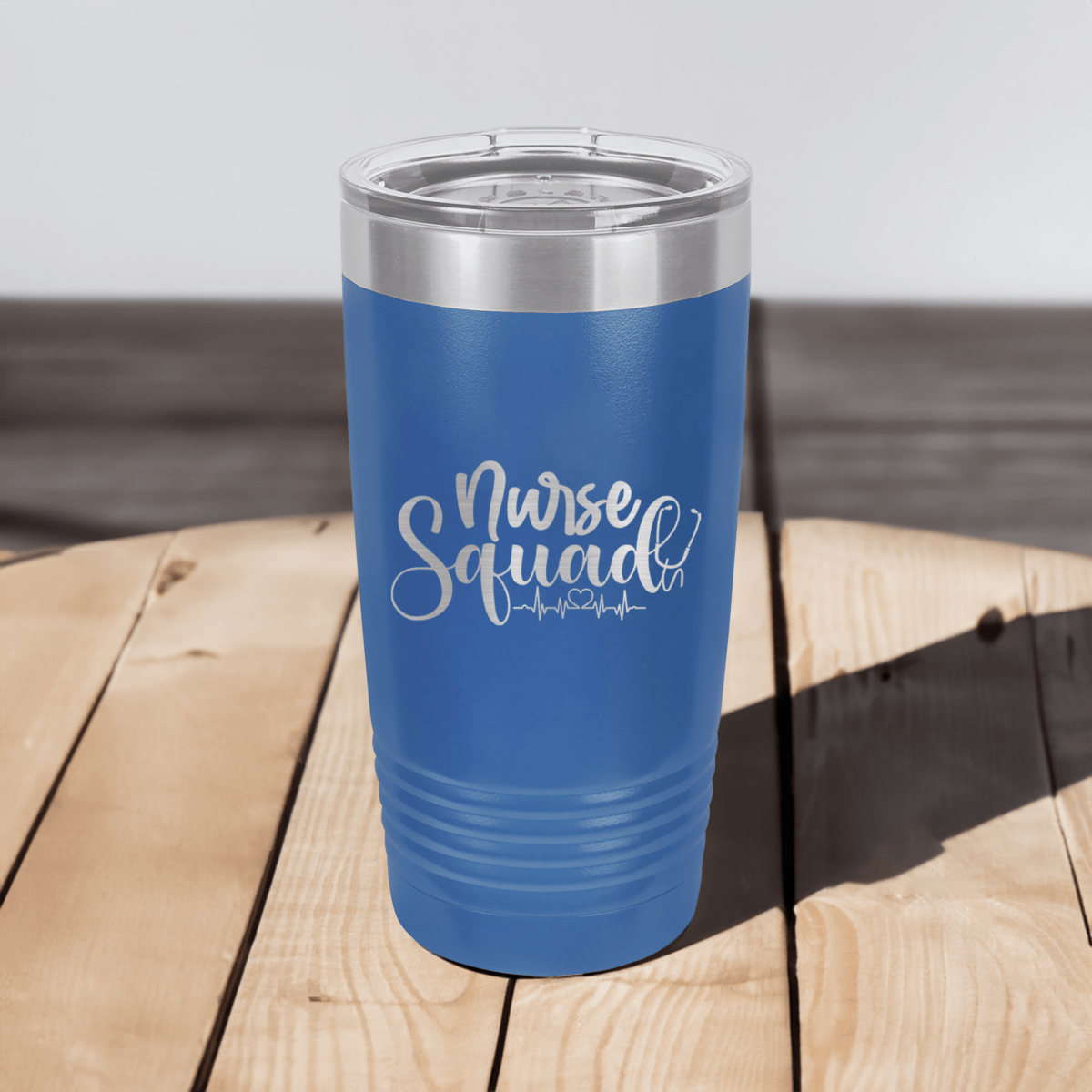 Personalized Nurse Squad Ringed Tumbler for her, Customized Gifts for Women by Groovy Girl Gifts