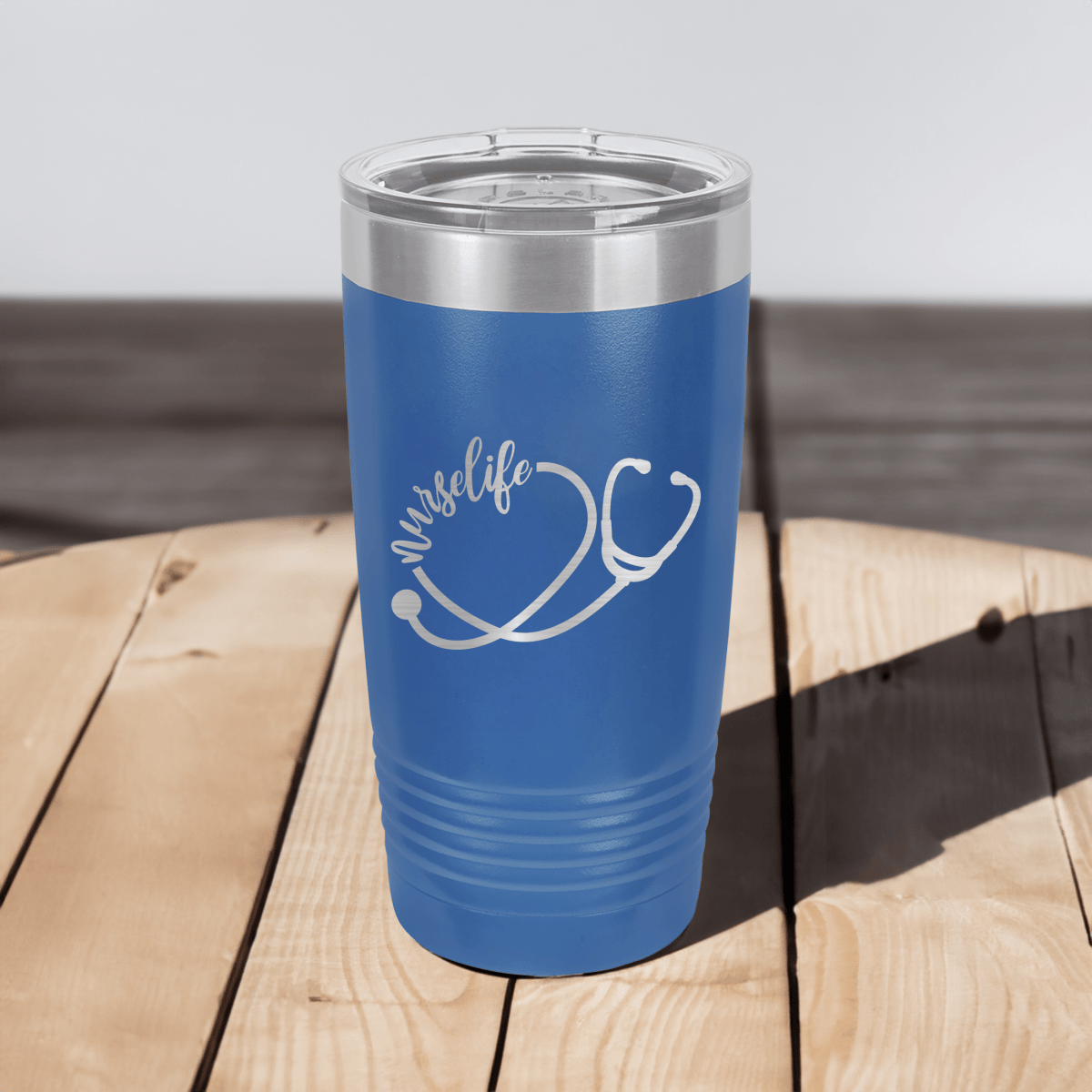 Personalized Nurselife Script Ringed Tumbler for her, Customized Gifts for Women by Groovy Girl Gifts