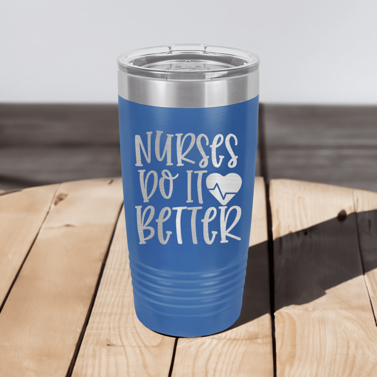 Funny Nurses Do It Better Ringed Tumbler