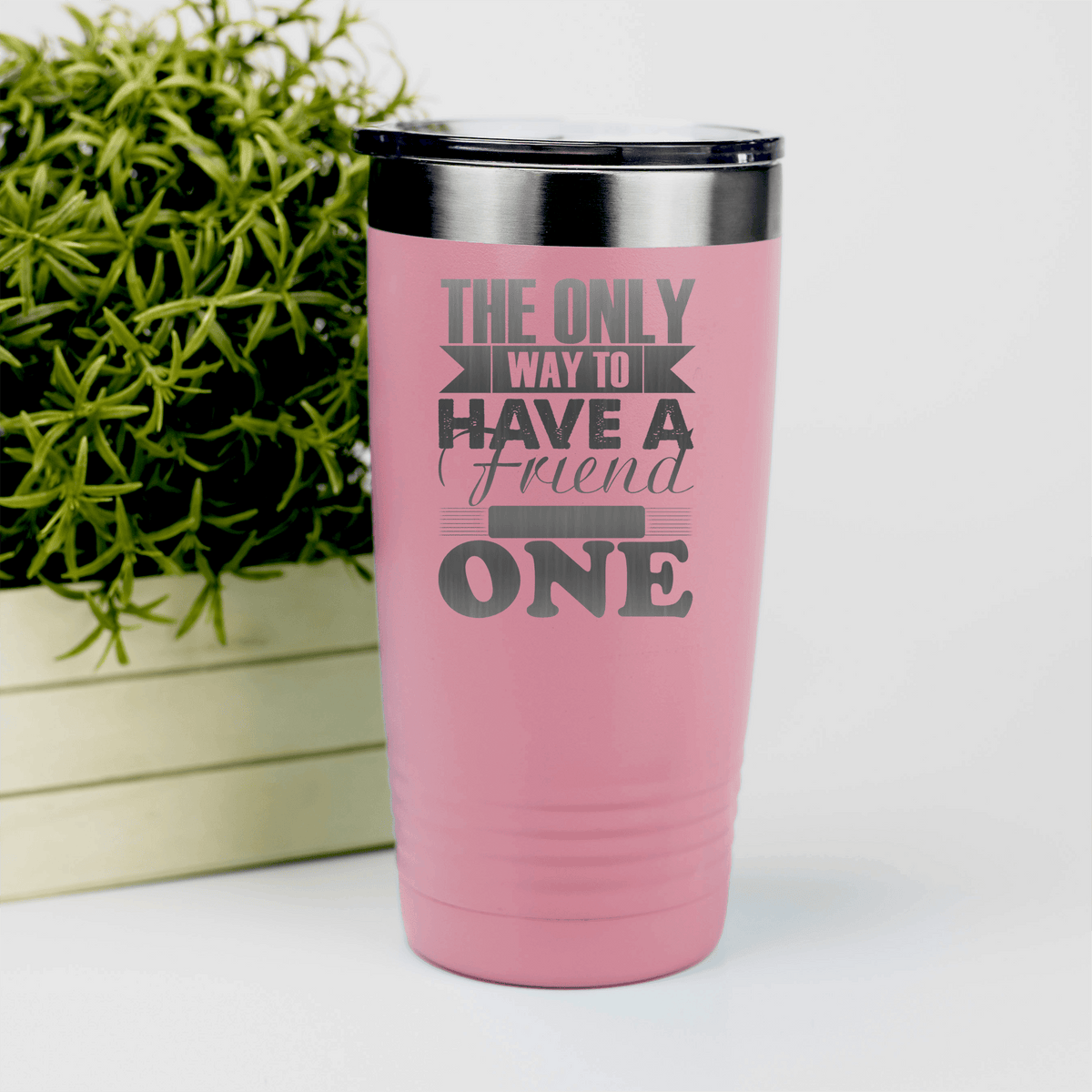 Salmon Best Friend tumbler Only Way To Have A Friend Is To Be One