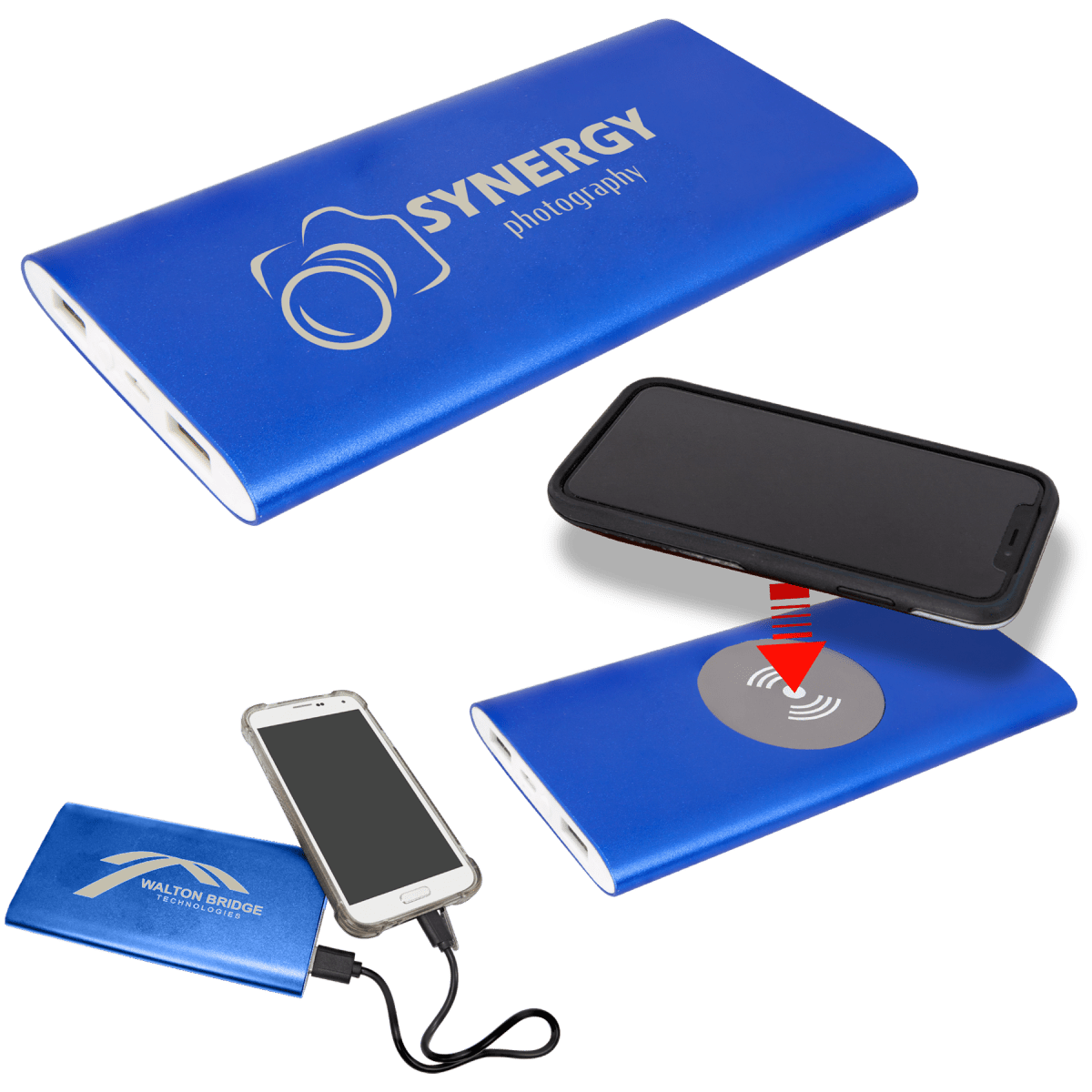 Personalized Custom Logo Power Bank for her, Customized Gifts for Women by Groovy Girl Gifts