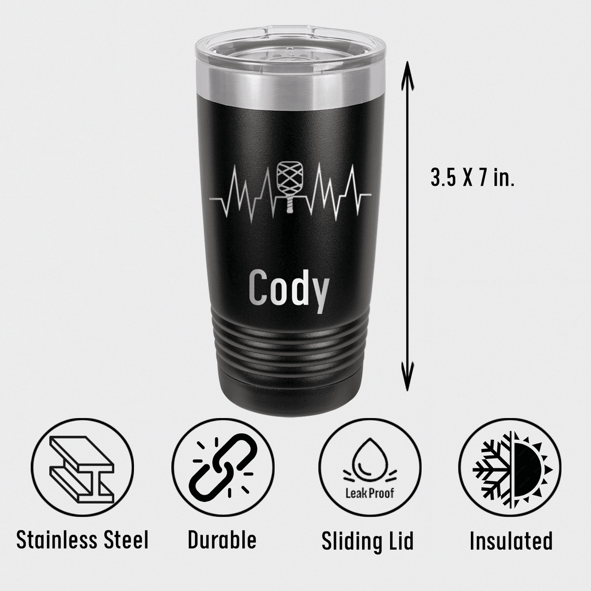 Personalized Pickle Beats Tumbler for her, Customized Gifts for Women by Groovy Girl Gifts