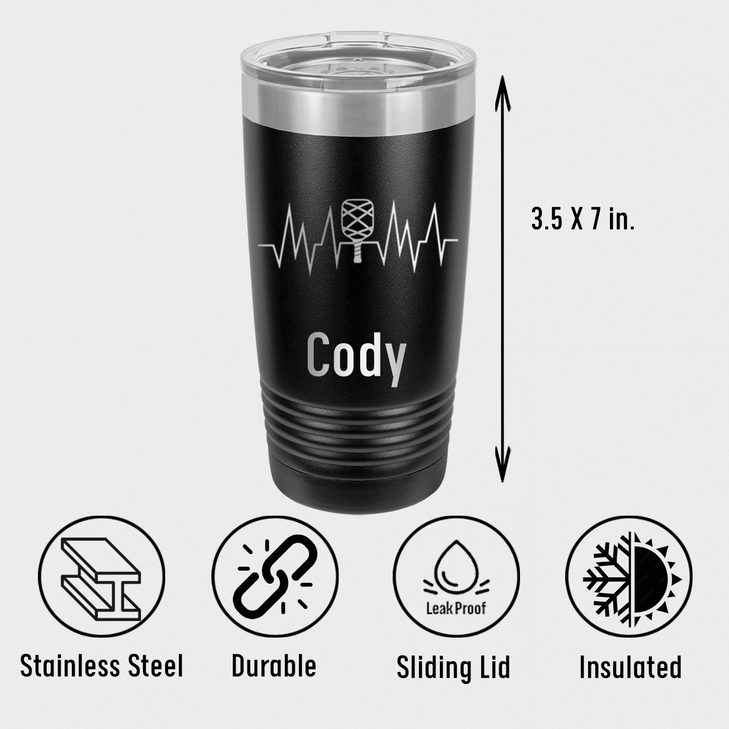 Personalized Pickle Beats Tumbler for her, Customized Gifts for Women by Groovy Girl Gifts