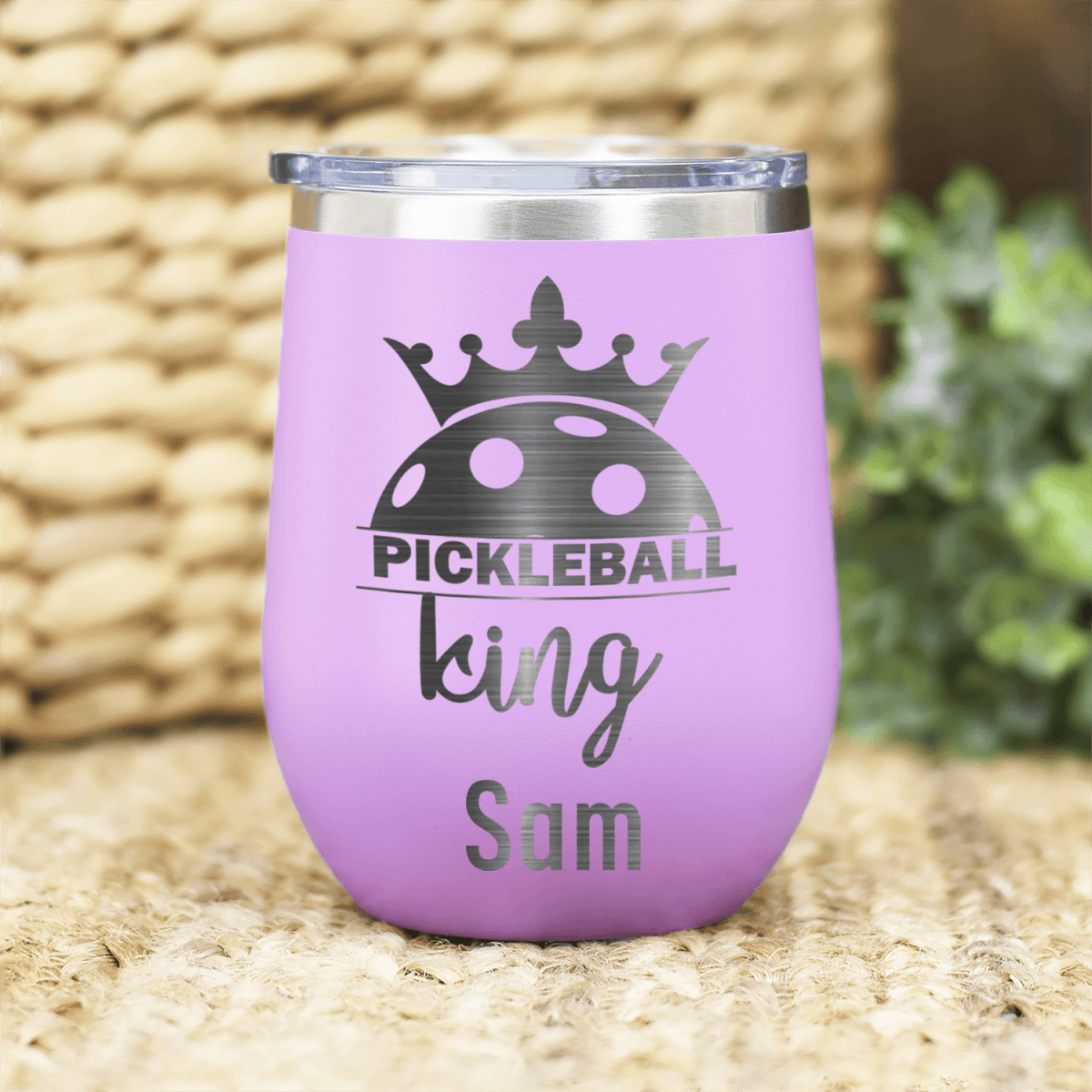 Personalized Pickle King Wine Tumbler for her, Customized Gifts for Women by Groovy Girl Gifts