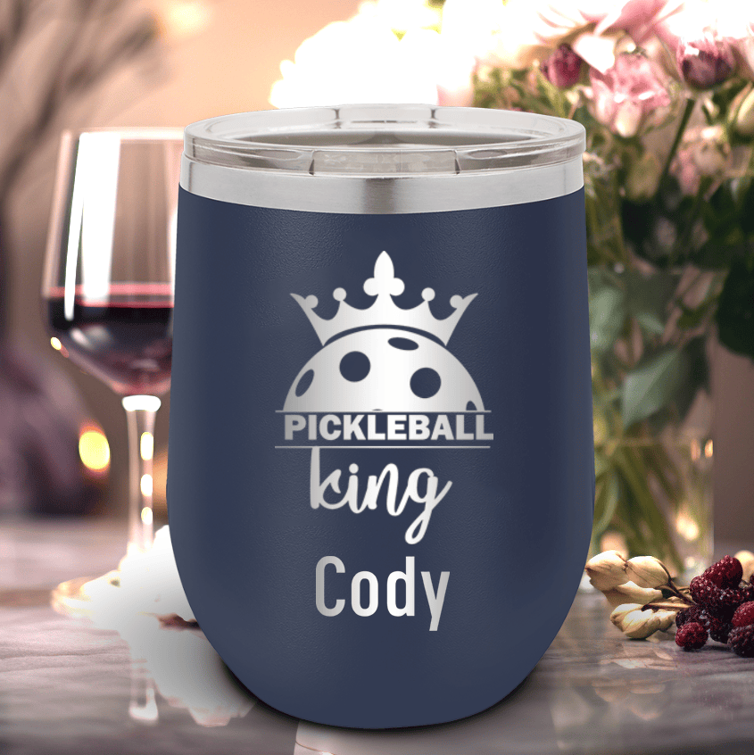 Personalized Pickle King Wine Tumbler for her, Customized Gifts for Women by Groovy Girl Gifts