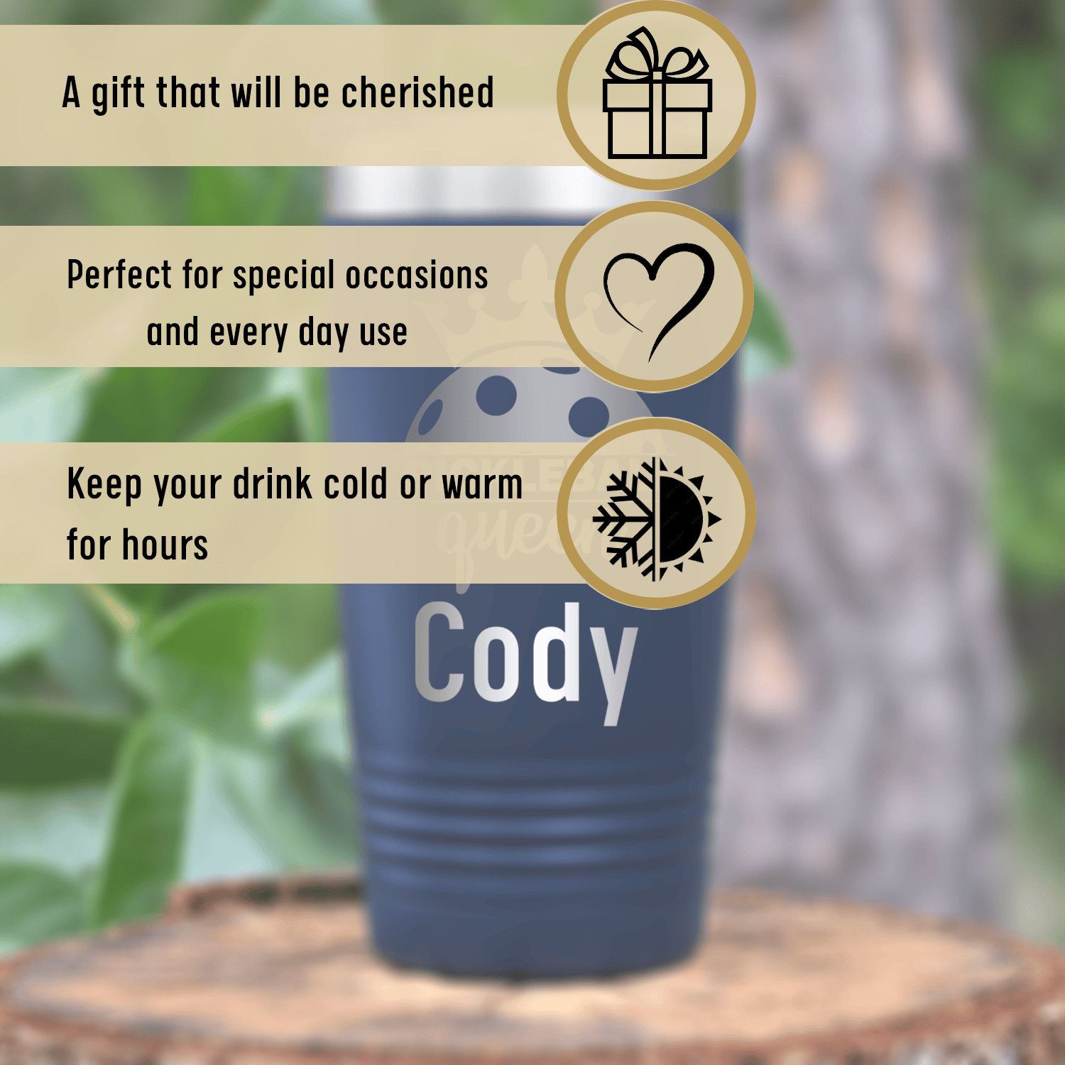 Personalized Pickle Queen Tumbler for her, Customized Gifts for Women by Groovy Girl Gifts