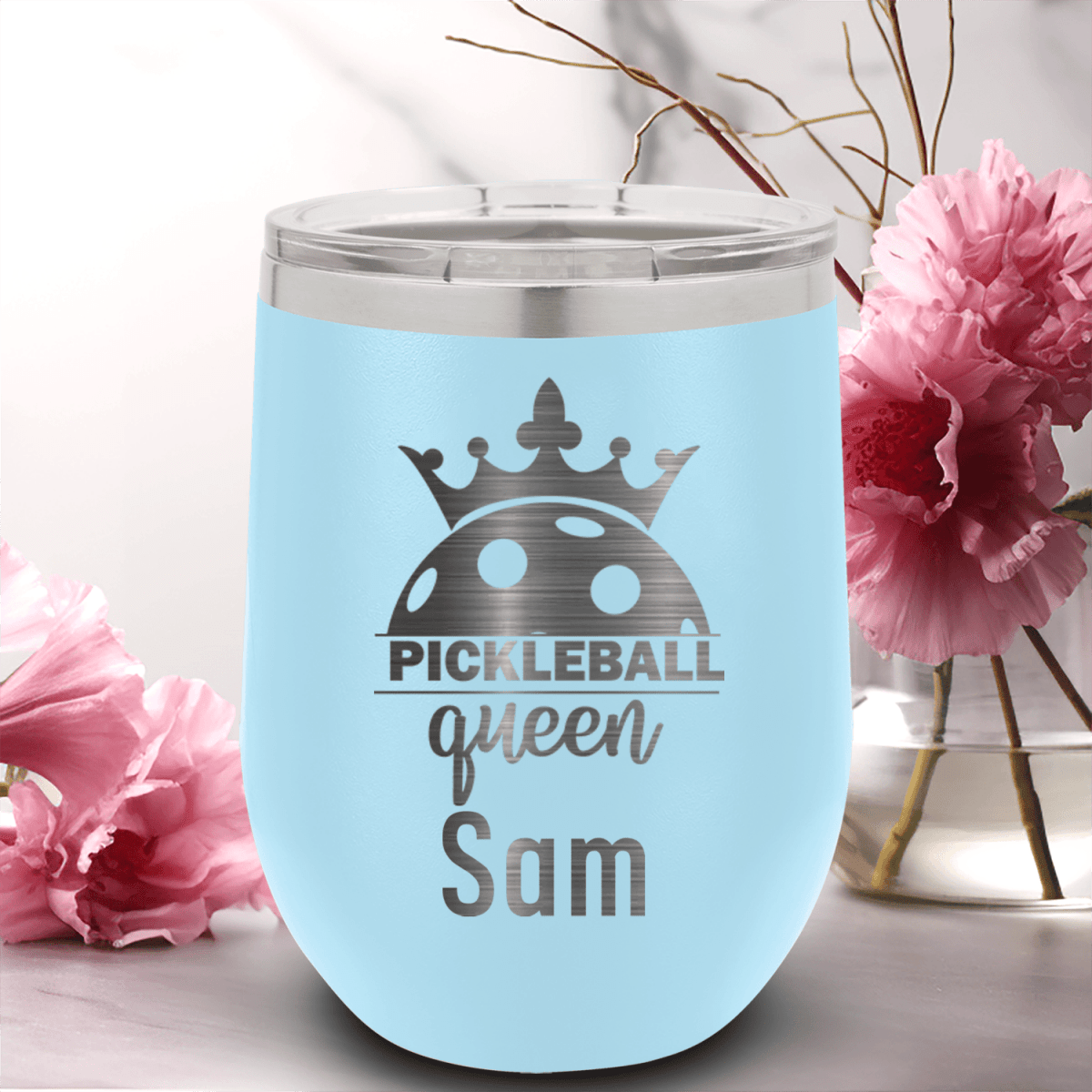 Personalized Pickle Queen Wine Tumbler for her, Customized Gifts for Women by Groovy Girl Gifts