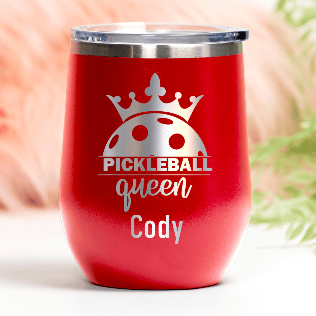 Personalized Pickle Queen Wine Tumbler for her, Customized Gifts for Women by Groovy Girl Gifts