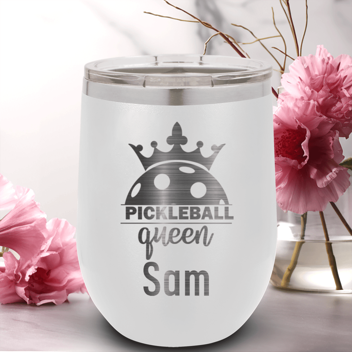 Personalized Pickle Queen Wine Tumbler for her, Customized Gifts for Women by Groovy Girl Gifts