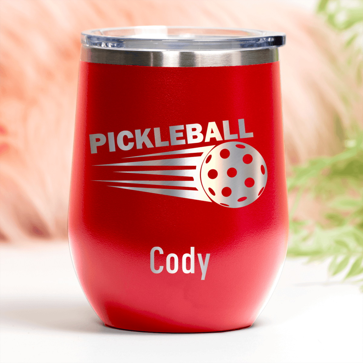 Personalized Pickle Sport Wine Tumbler for her, Customized Gifts for Women by Groovy Girl Gifts