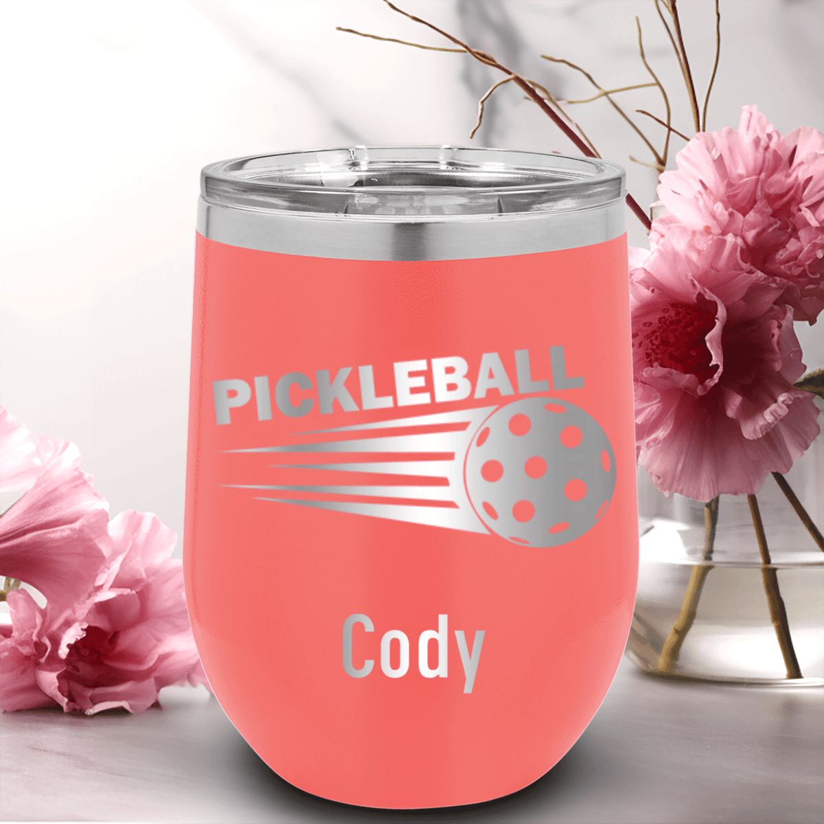 Personalized Pickle Sport Wine Tumbler for her, Customized Gifts for Women by Groovy Girl Gifts