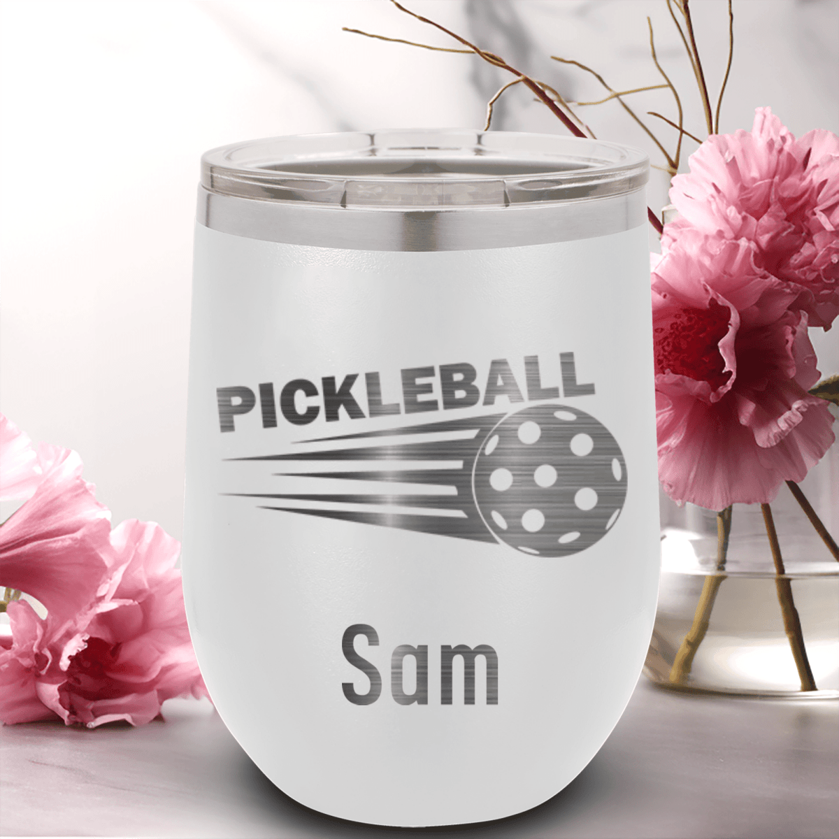 Personalized Pickle Sport Wine Tumbler for her, Customized Gifts for Women by Groovy Girl Gifts