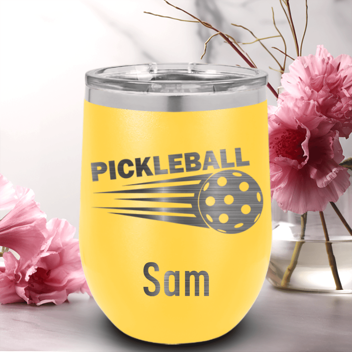 Personalized Pickle Sport Wine Tumbler for her, Customized Gifts for Women by Groovy Girl Gifts