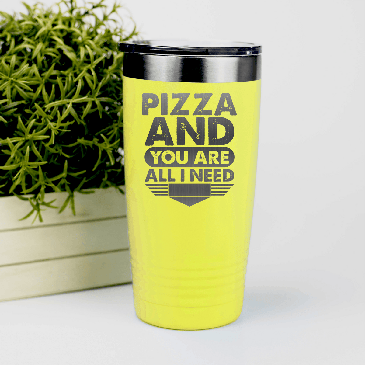 Yellow Best Friend tumbler Pizza And You Are All I Need