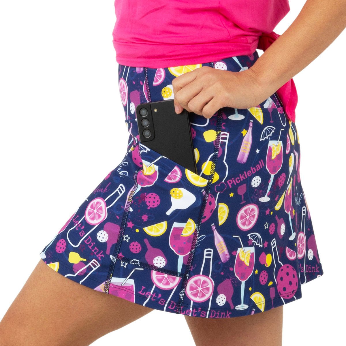 Personalized Dinks and Drinks Endurance 15&quot; Skirt for her, Customized Gifts for Women by Groovy Girl Gifts