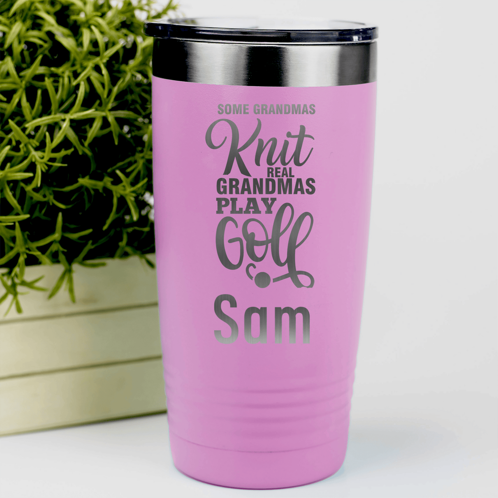 Pink Golf Gifts For Her Tumbler With Real Ladies Golf Design