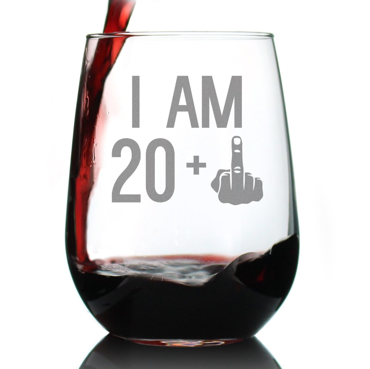 Personalized 21st Birthday Stemless Wine Glass for her, Customized Gifts for Women by Groovy Girl Gifts