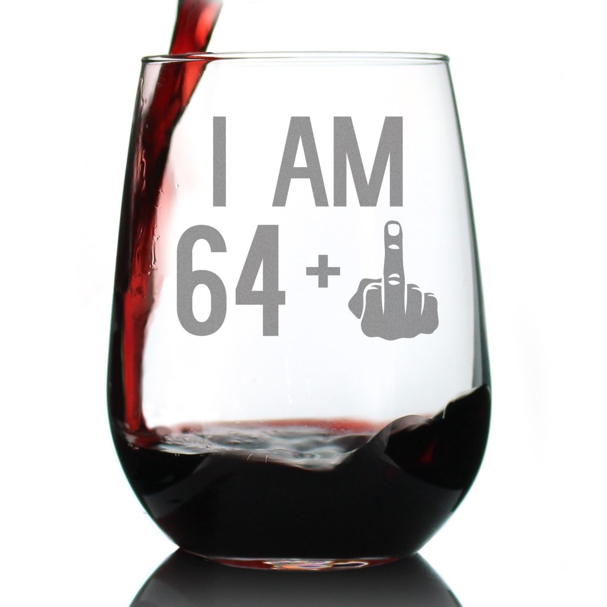 Personalized 65th Birthday Stemless Wine Glass for her, Customized Gifts for Women by Groovy Girl Gifts