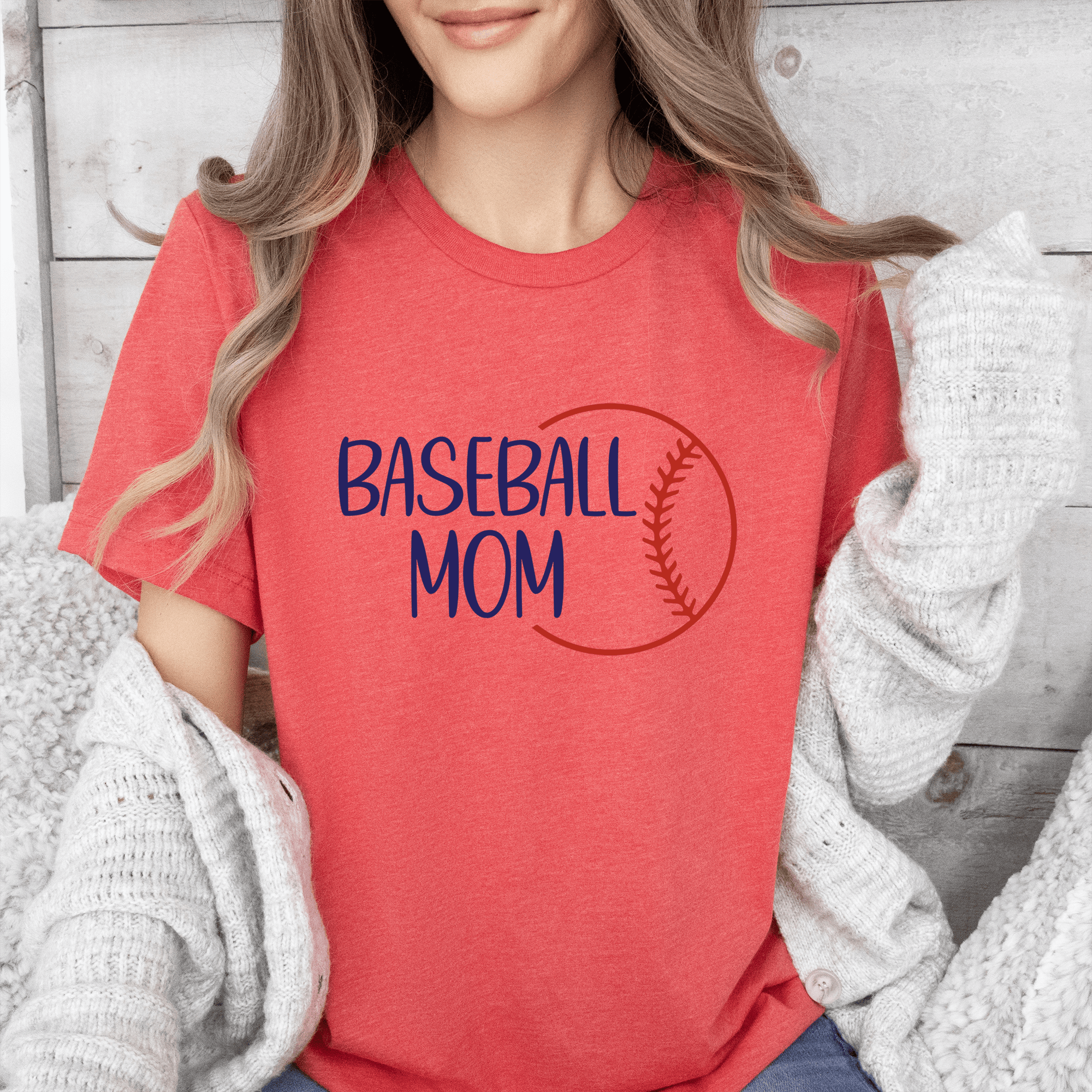 Sassy Baseball Mom Womens T Shirt