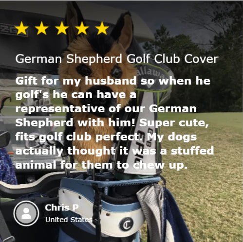 Personalized Dog Golf Headcovers for her, Customized Gifts for Women by Groovy Girl Gifts