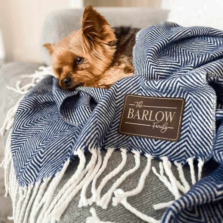 Personalized Farmhouse Monogram Throw Blanket for her, Customized Gifts for Women by Groovy Girl Gifts