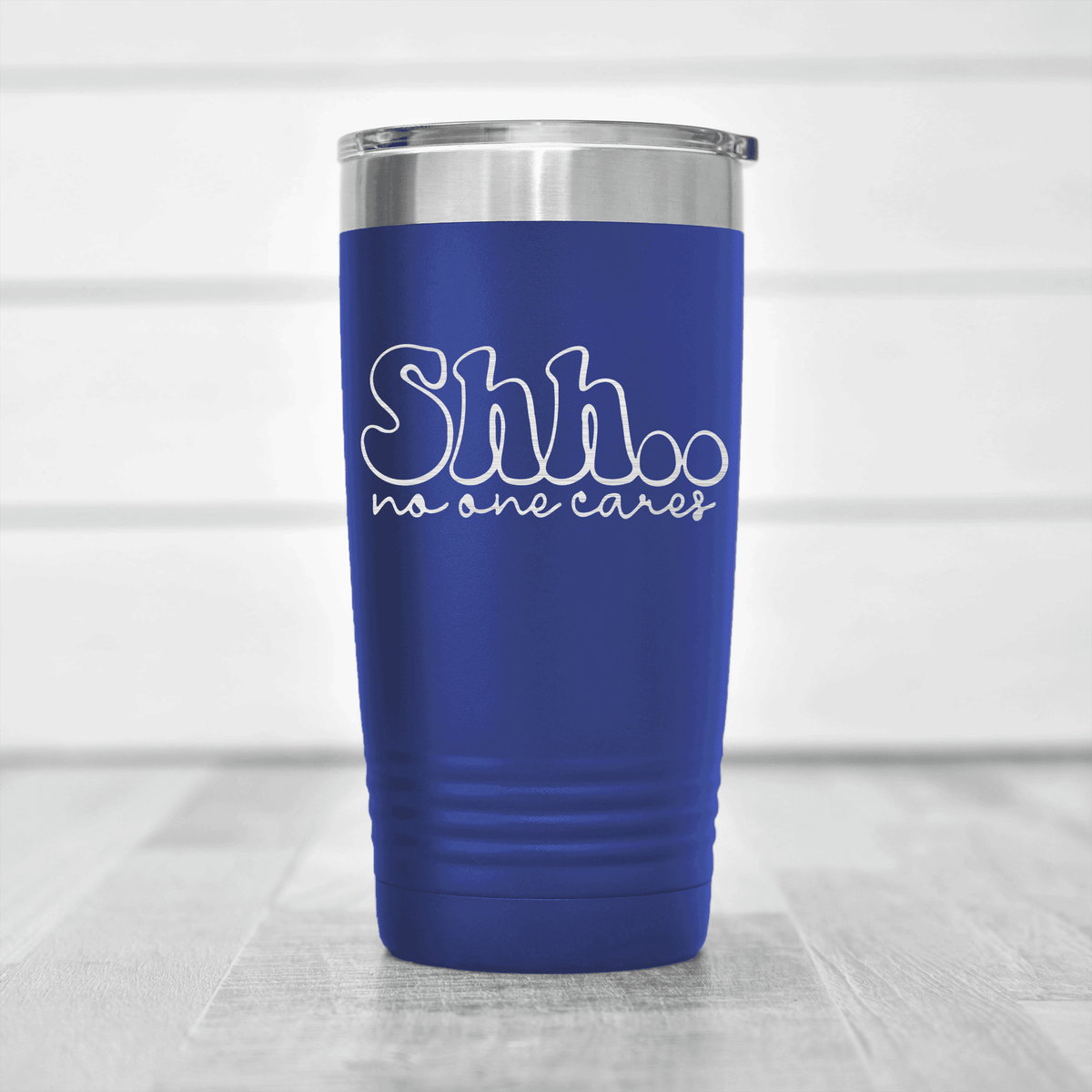 Blue pickelball tumbler Shh