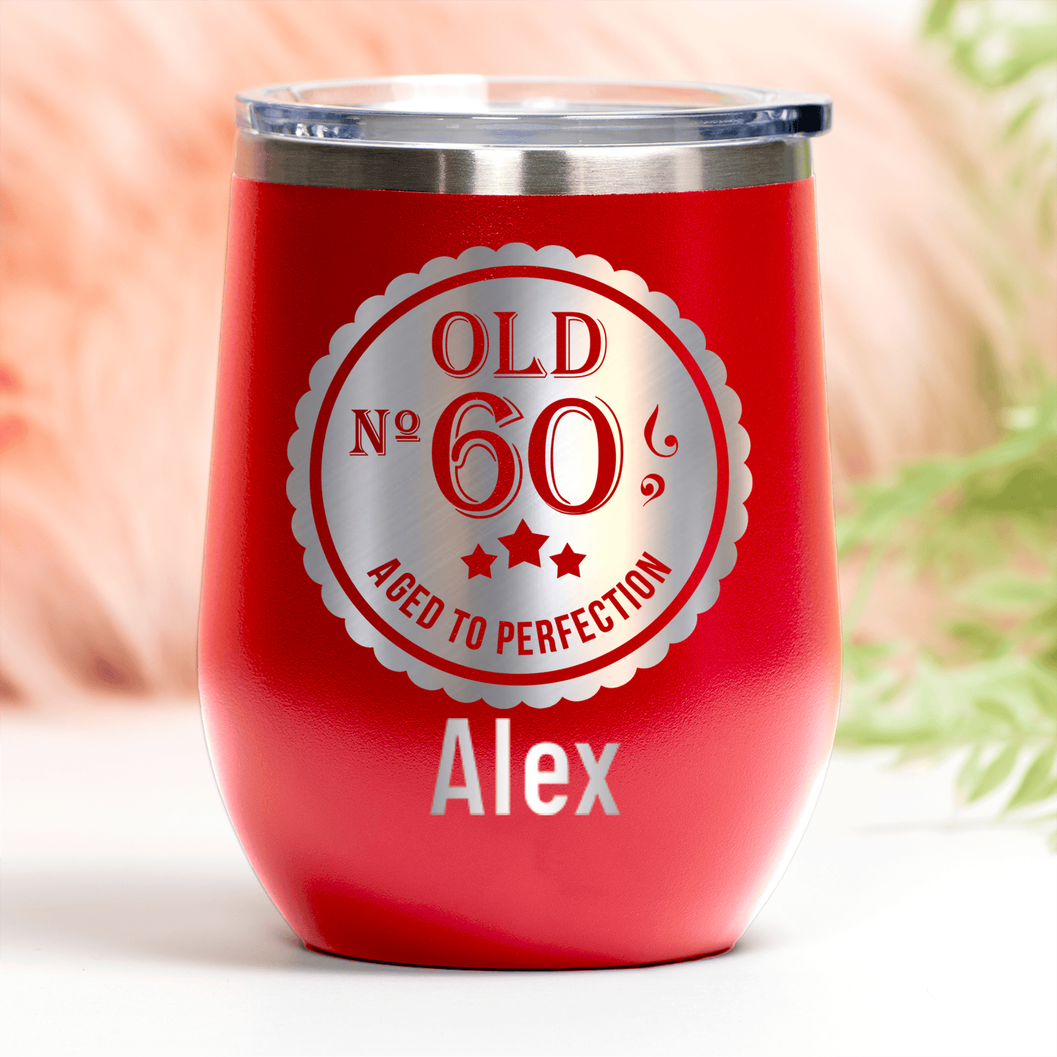 Sixty Aged To Perfection Wine Tumbler