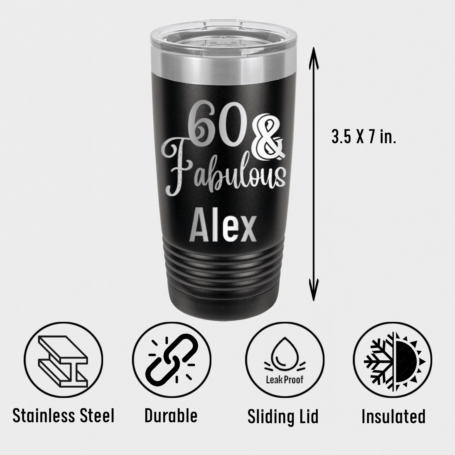 Sixty And Fabullous Tumbler