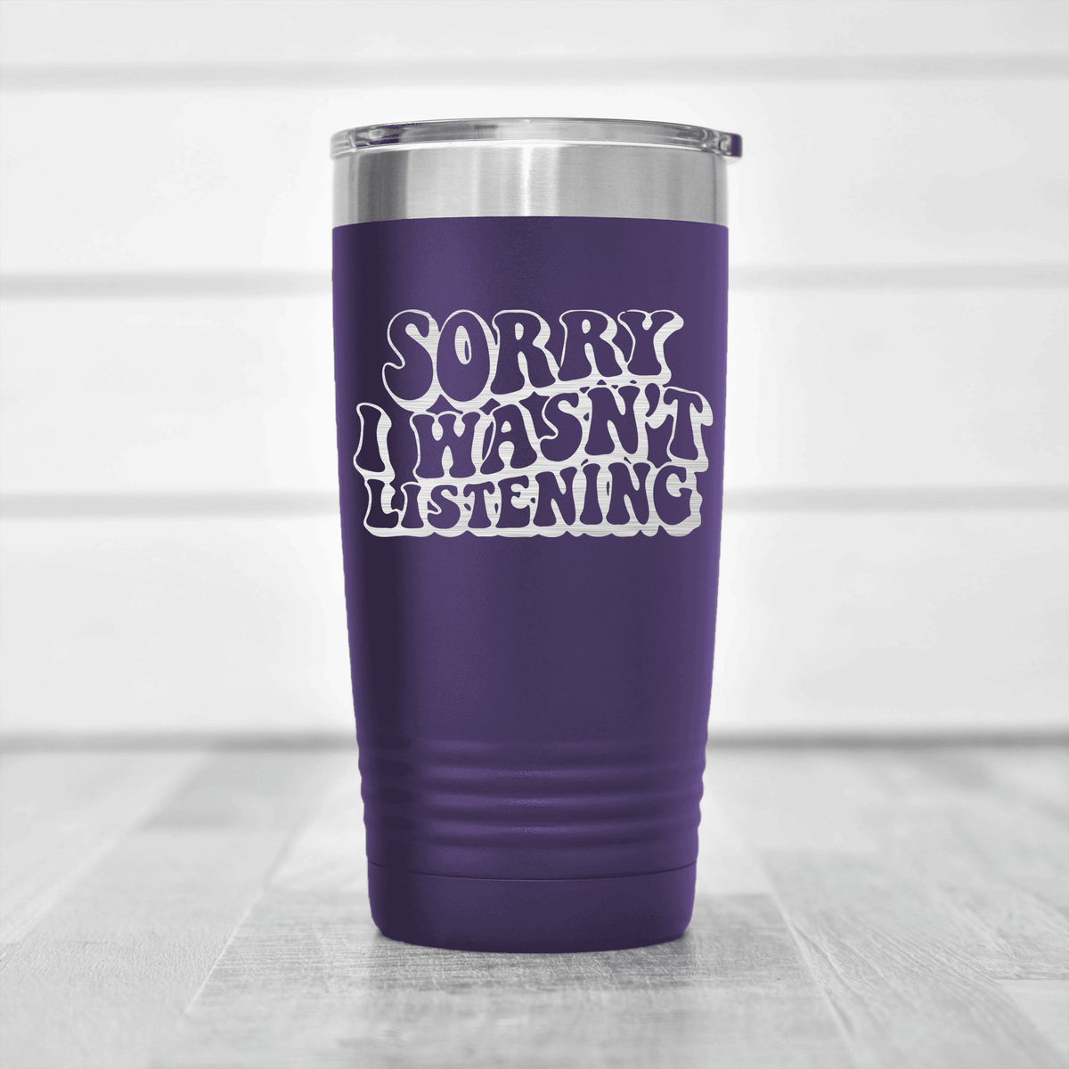 Purple pickelball tumbler Sorry Wasnt Listening
