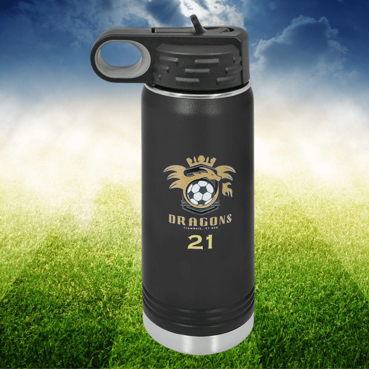 Personalized Signature Logo Printed Water Bottle for her, Customized Gifts for Women by Groovy Girl Gifts