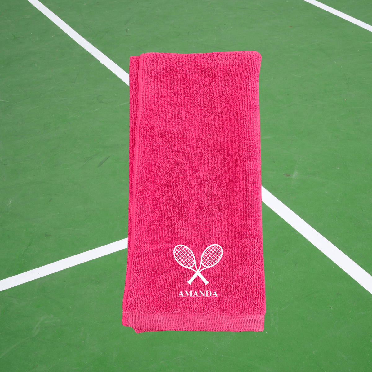 Personalized Racket Royale Custom Tennis Towel for her, Customized Gifts for Women by Groovy Girl Gifts