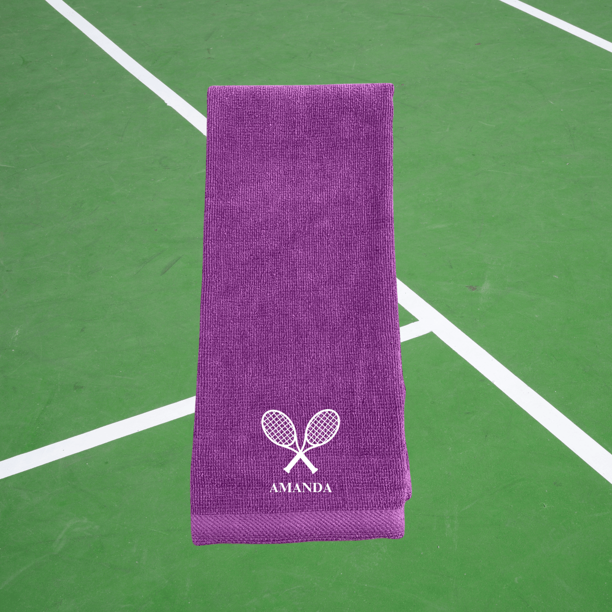 Personalized Racket Royale Custom Tennis Towel for her, Customized Gifts for Women by Groovy Girl Gifts